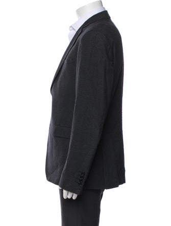 John Varvatos Plaid Print Peacoat