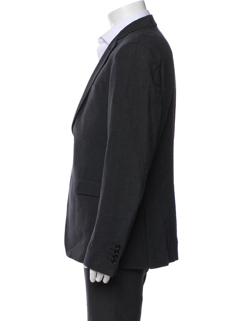 John Varvatos Plaid Print Peacoat