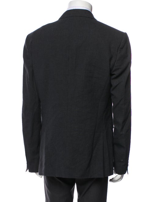 John Varvatos Plaid Print Peacoat