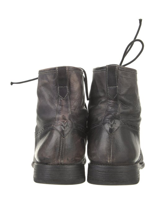 John Varvatos Leather Lace-Up Boots