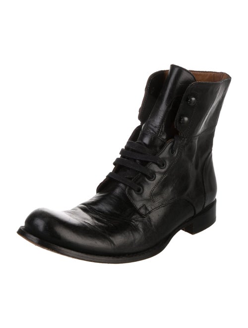 John Varvatos Leather Lace-Up Boots