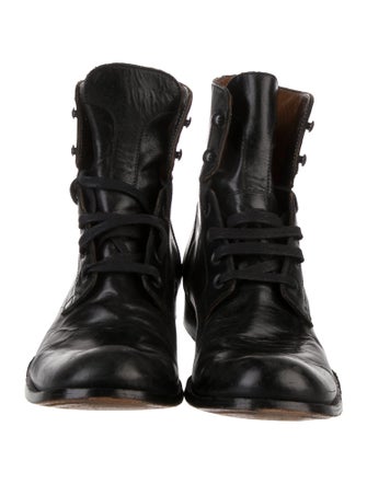 John Varvatos Leather Lace-Up Boots