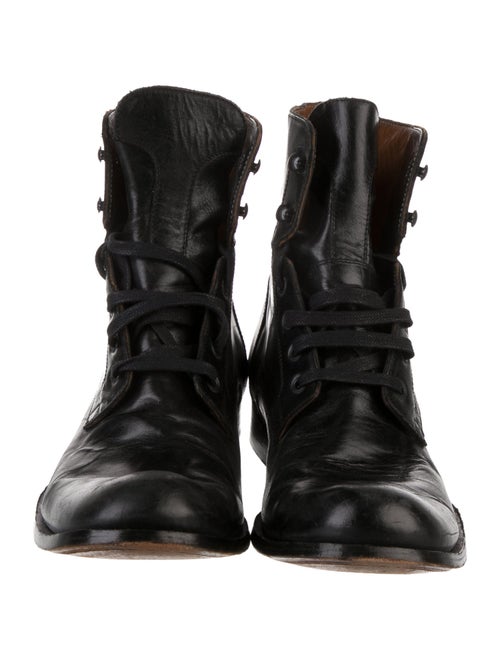 John Varvatos Leather Lace-Up Boots