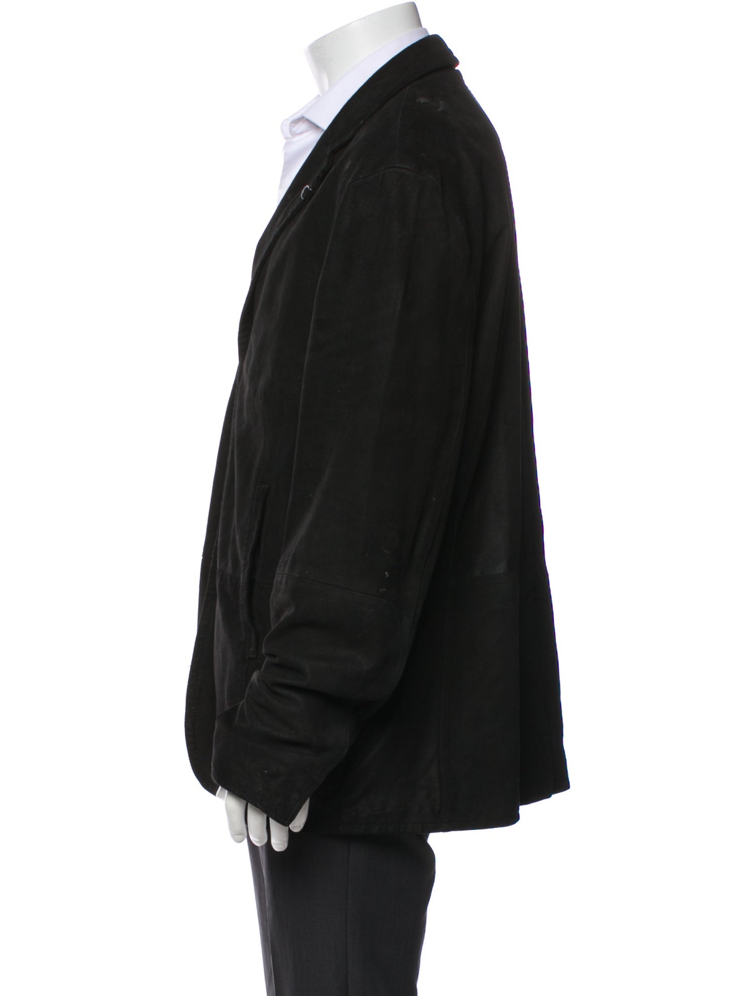 John Varvatos Goat Leather Peacoat