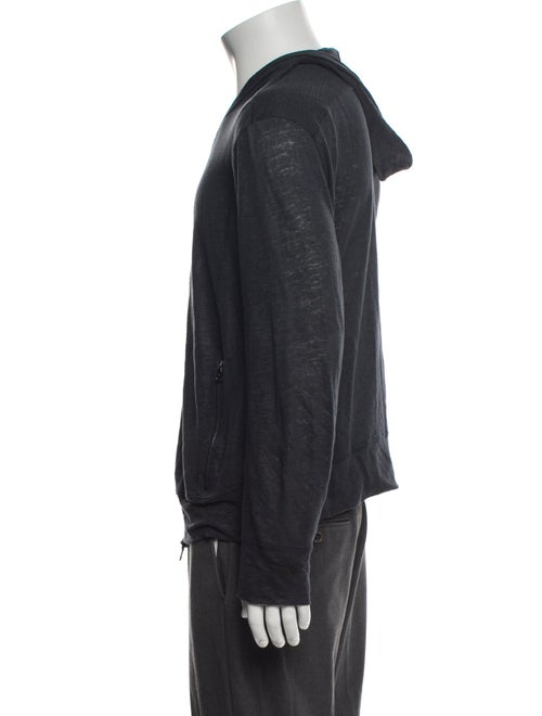 John Varvatos Linen Crew Neck Hoodie