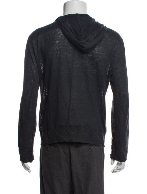 John Varvatos Linen Crew Neck Hoodie