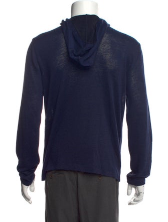 John Varvatos Linen Mock Neck Cardigan