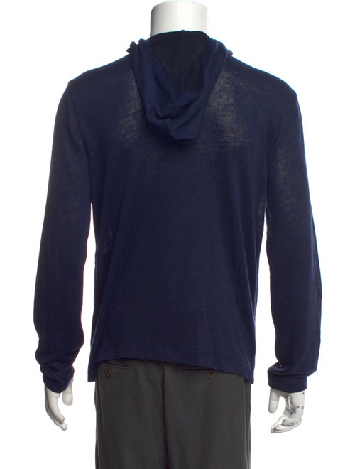 John Varvatos Linen Mock Neck Cardigan