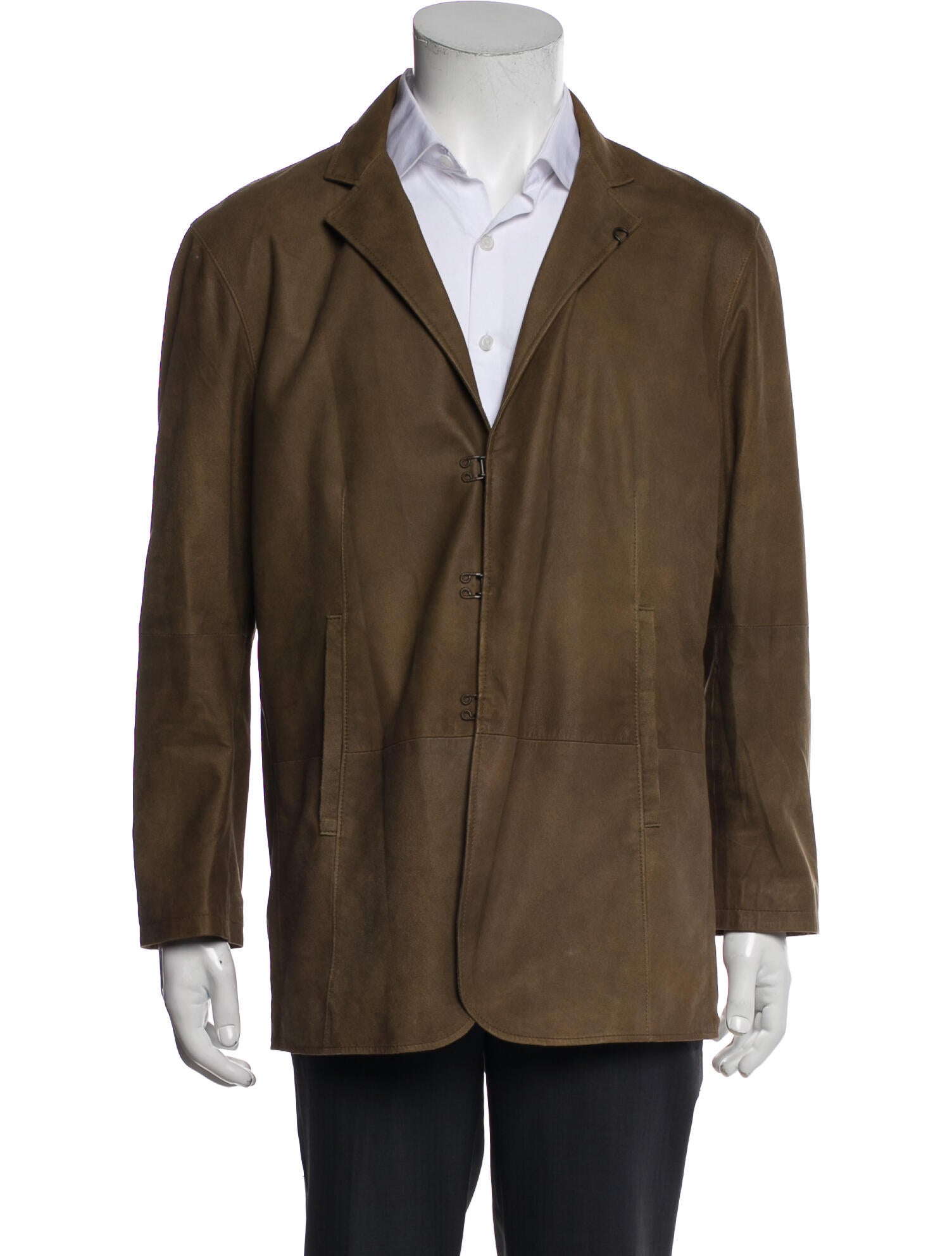 John Varvatos Suede Overcoat