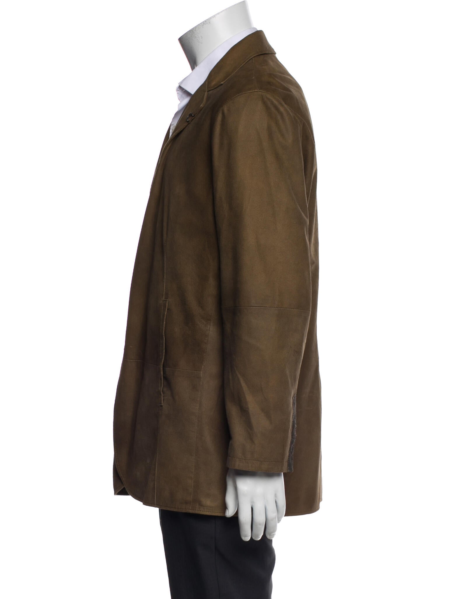 John Varvatos Suede Overcoat