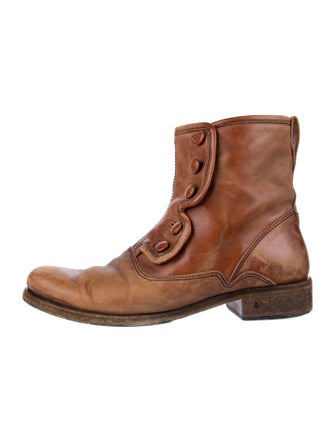 John Varvatos Leather Boots