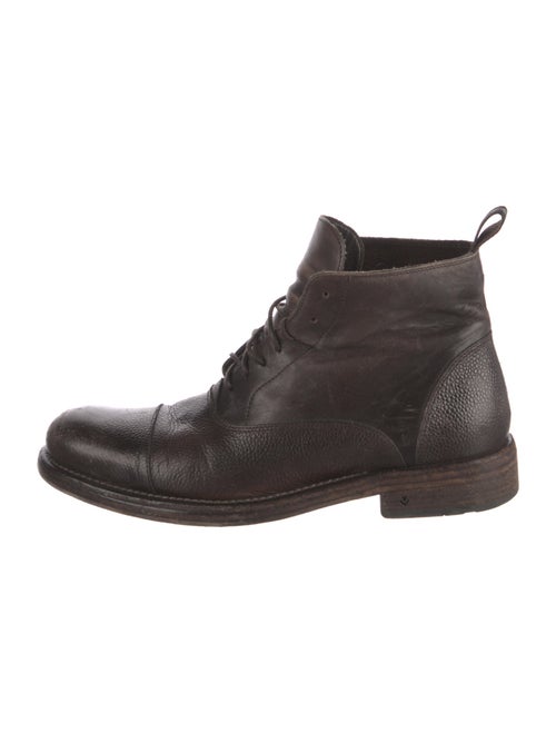 John Varvatos Leather Lace-Up Boots