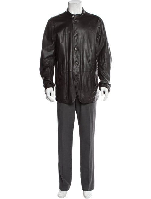 John Varvatos Lambskin Overcoat