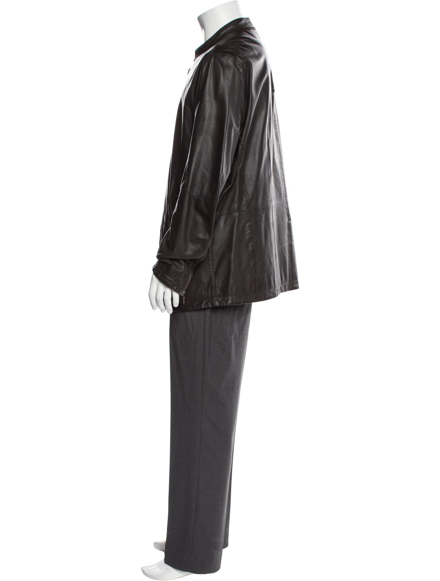 John Varvatos Lambskin Overcoat