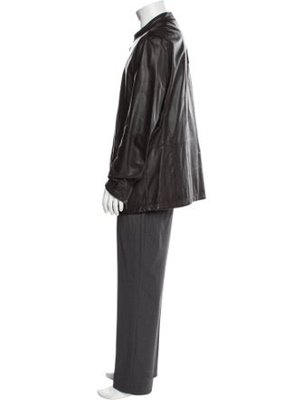 John Varvatos Lambskin Overcoat