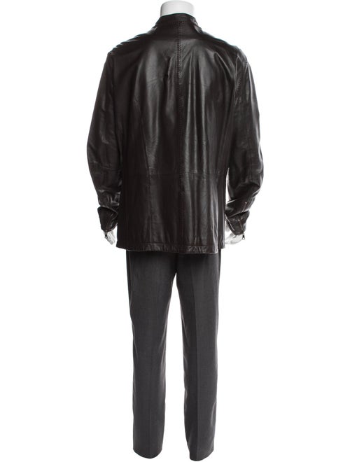 John Varvatos Lambskin Overcoat