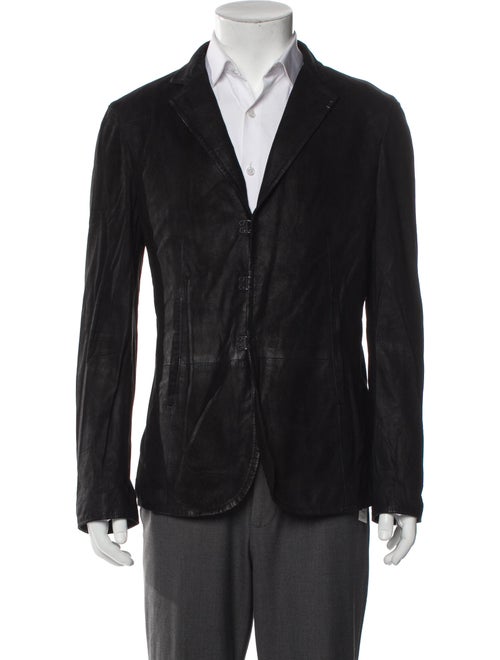 John Varvatos Suede Moto Jacket