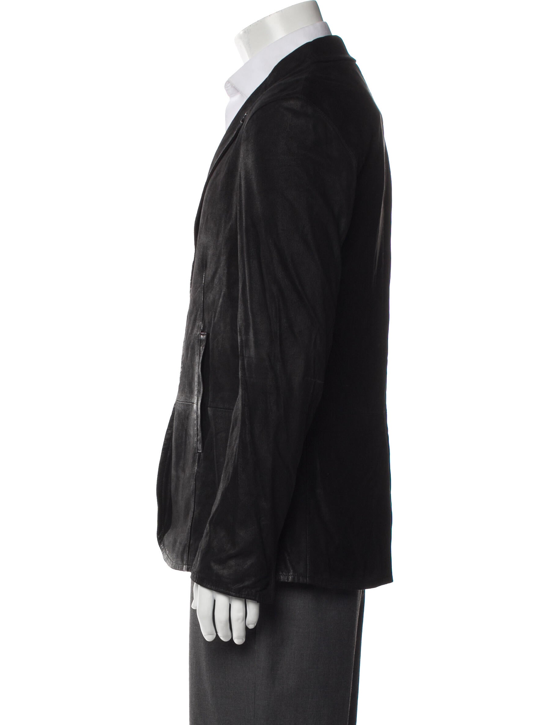 John Varvatos Suede Moto Jacket