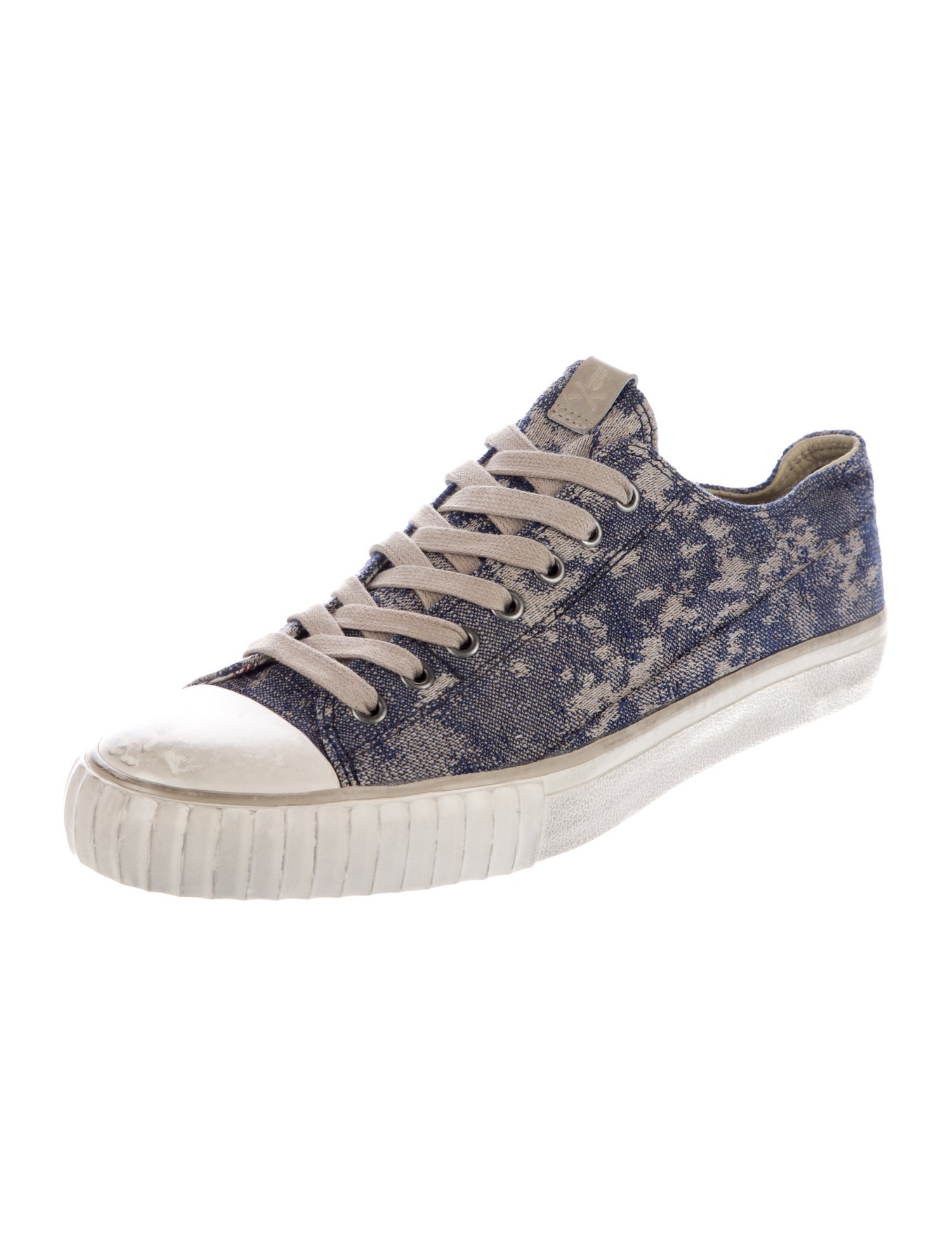 John Varvatos Denim Printed Sneakers