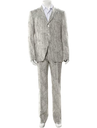 John Varvatos Camouflage Print Two-Piece Blazer