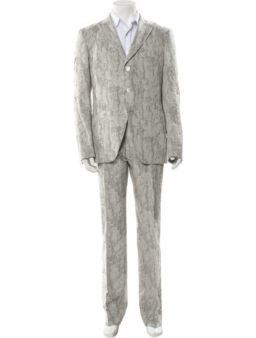 John Varvatos Camouflage Print Two-Piece Blazer