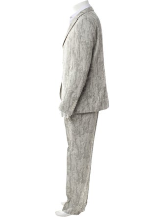 John Varvatos Camouflage Print Two-Piece Blazer