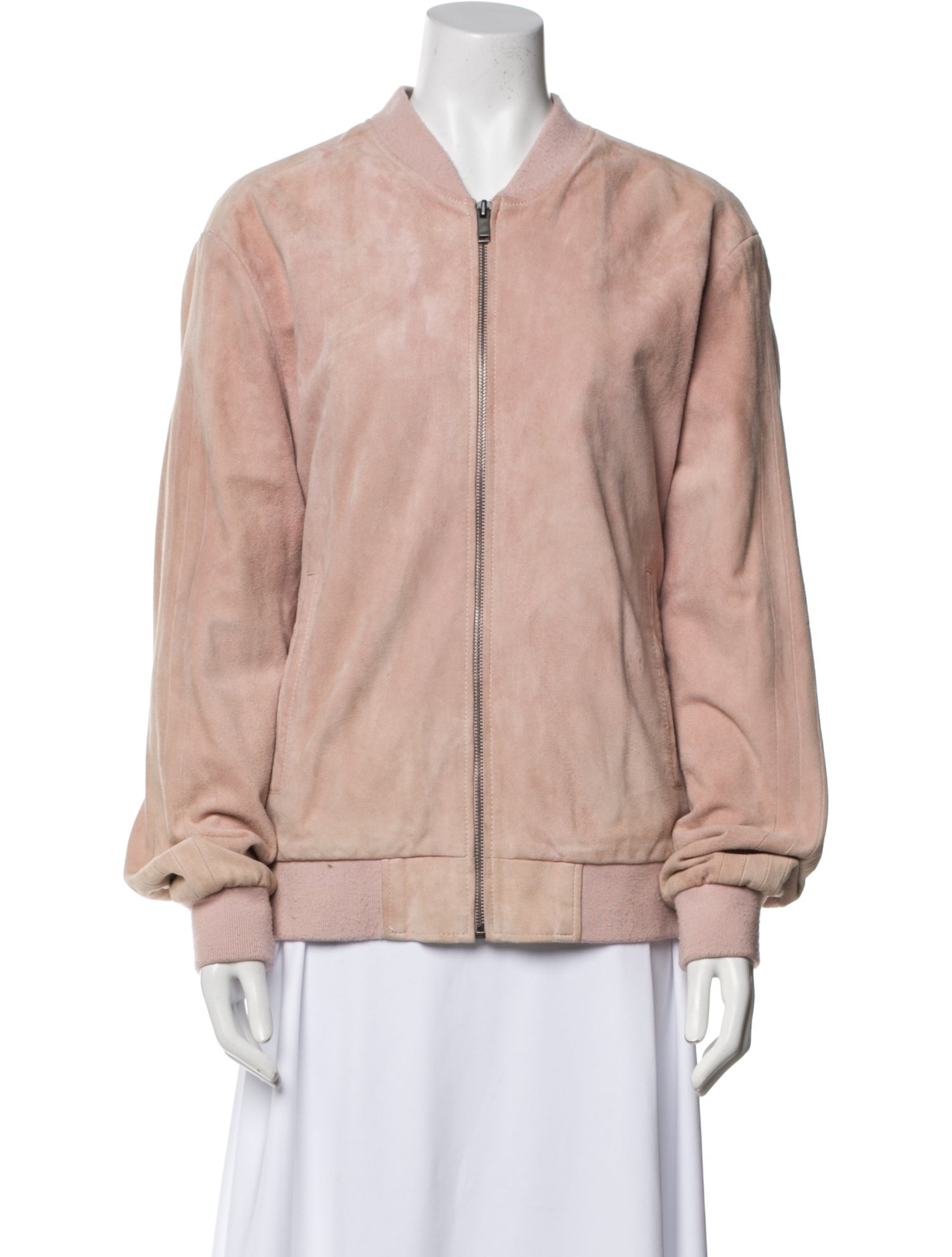 John Varvatos Leather Bomber Jacket