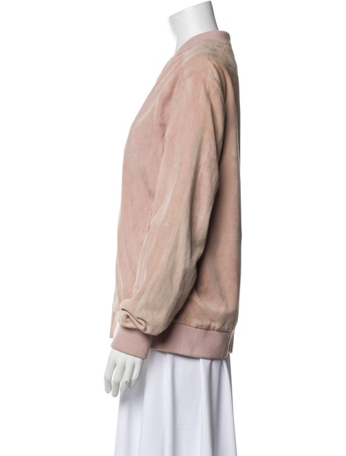 John Varvatos Leather Bomber Jacket