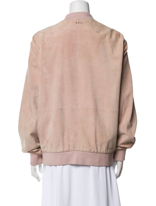 John Varvatos Leather Bomber Jacket