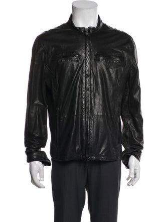 John Varvatos Lambskin Moto Jacket
