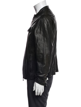 John Varvatos Lambskin Moto Jacket