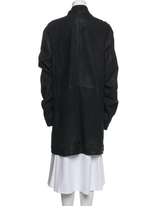 John Varvatos Goat Leather Denim Jacket