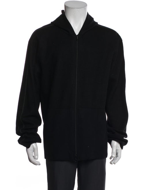 John Varvatos Merino Wool V-Neck Hoodie