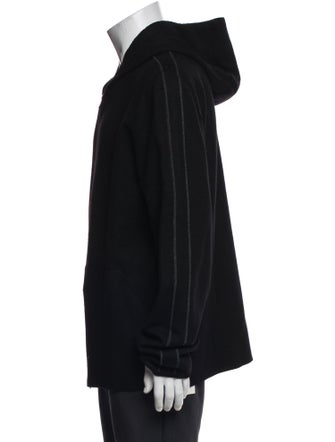 John Varvatos Merino Wool V-Neck Hoodie