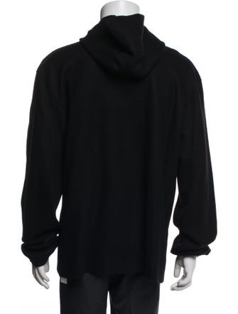 John Varvatos Merino Wool V-Neck Hoodie