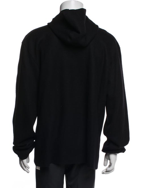John Varvatos Merino Wool V-Neck Hoodie