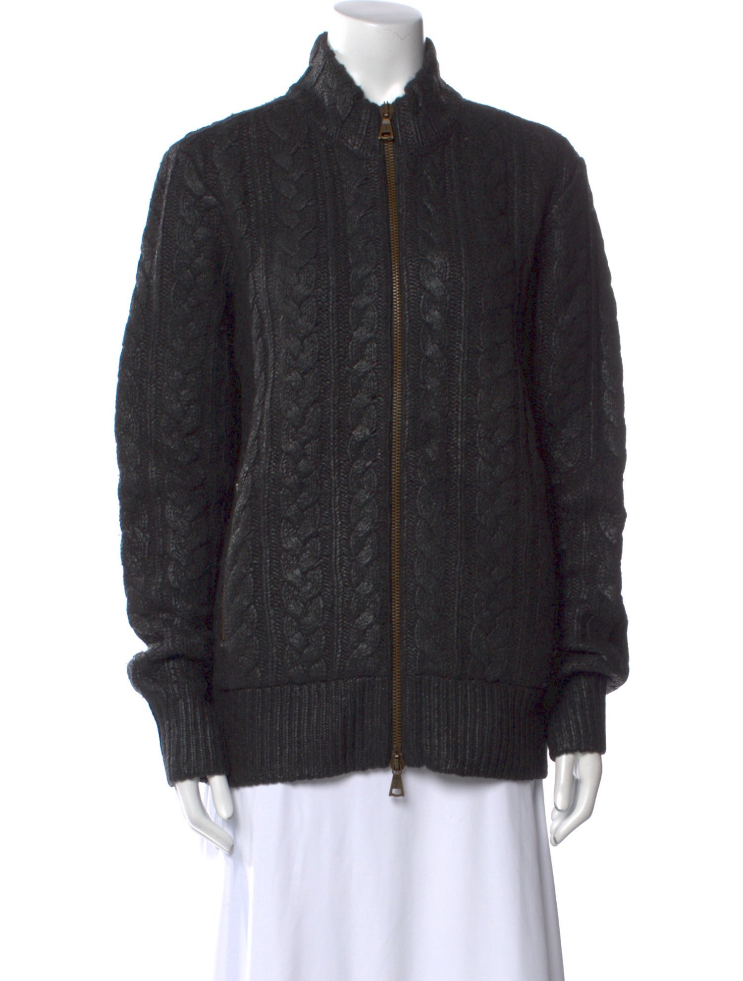 John Varvatos Wool Mock Neck Sweater