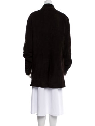 John Varvatos Goat Leather Denim Jacket