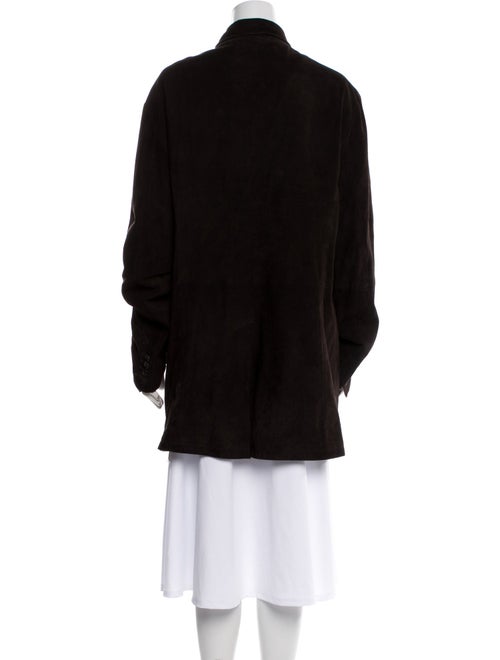 John Varvatos Goat Leather Denim Jacket