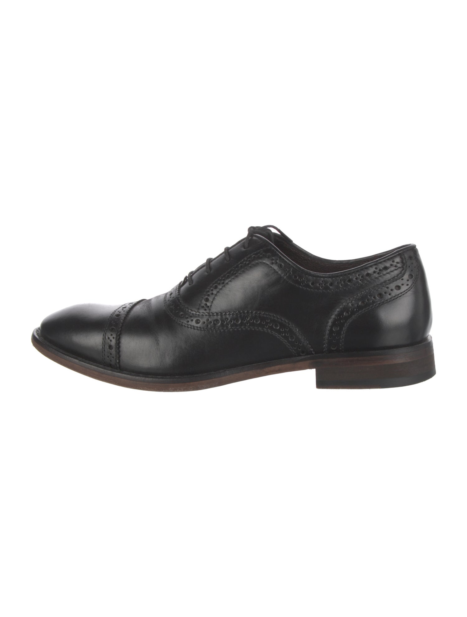 John Varvatos Leather Lasercut Accents Brogues