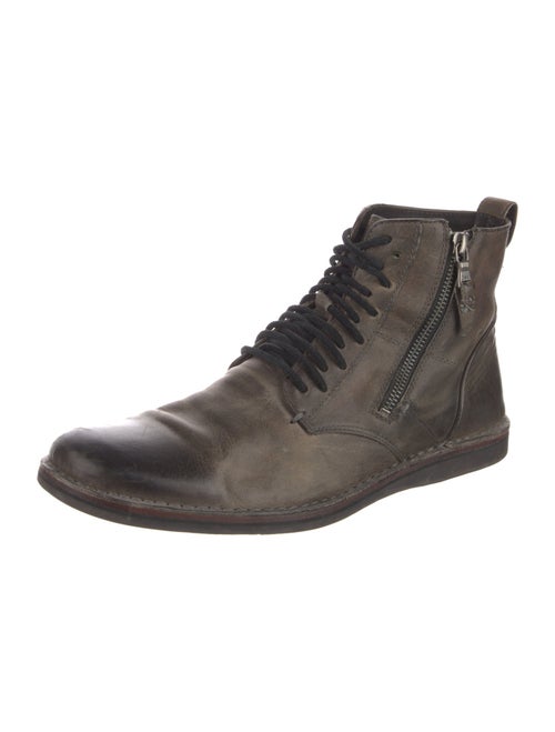 John Varvatos Leather Lace-Up Boots