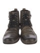 John Varvatos Leather Lace-Up Boots