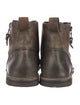 John Varvatos Leather Lace-Up Boots