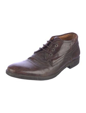 John Varvatos Leather Derby Shoes