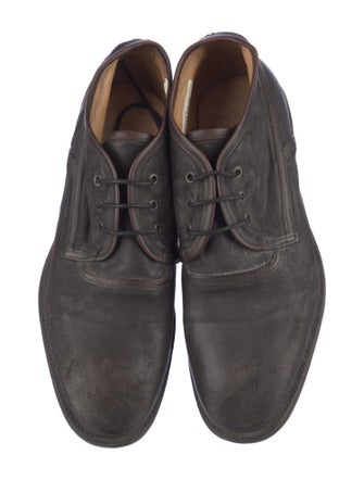John Varvatos Leather Derby Shoes