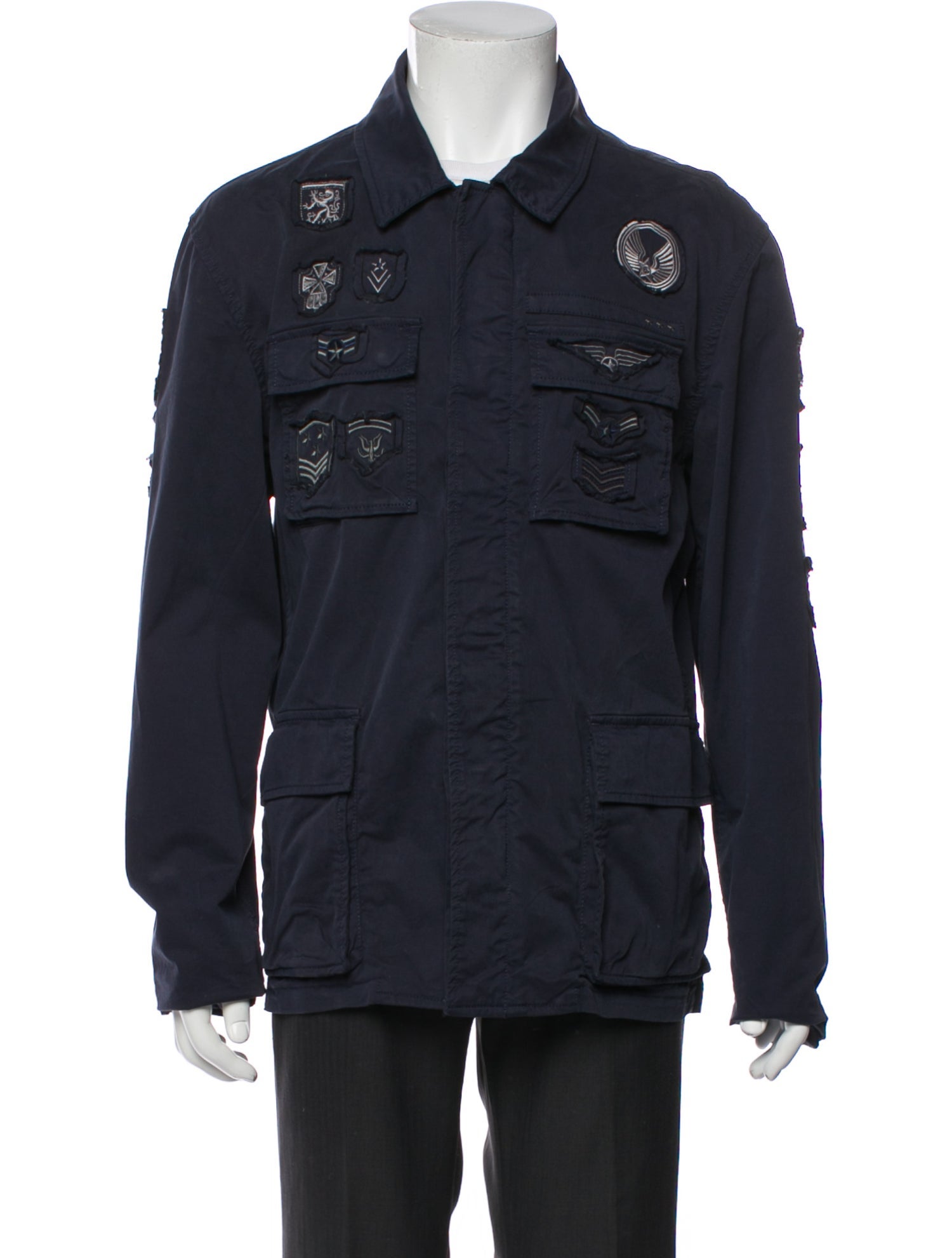 John Varvatos Graphic Print Utility Jacket