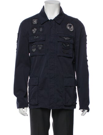 John Varvatos Graphic Print Utility Jacket