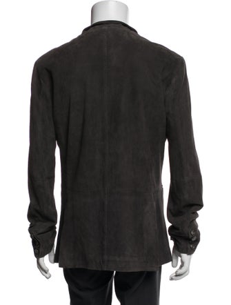 John Varvatos Goat Leather Peacoat