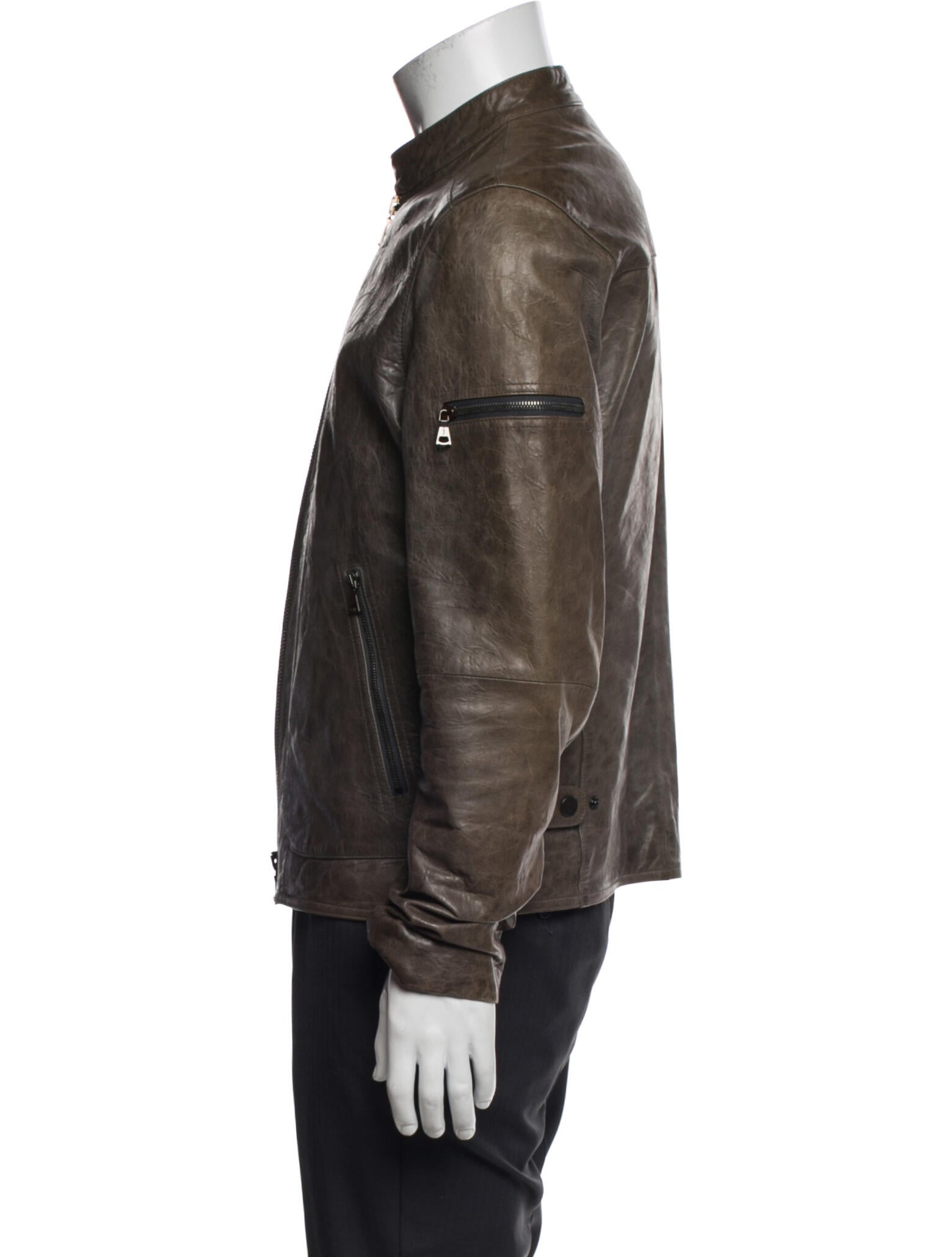 John Varvatos Leather Moto Jacket