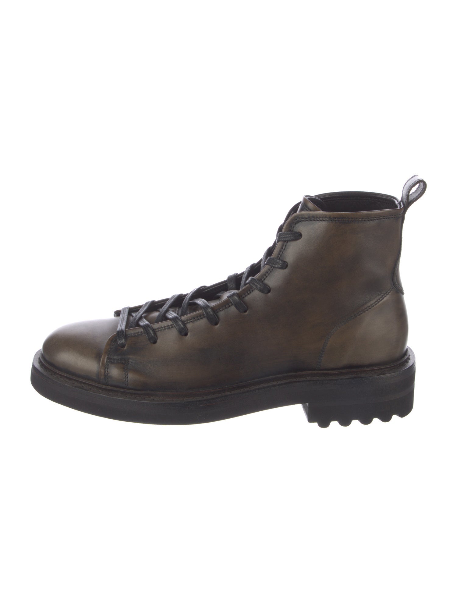 John Varvatos Leather Lace-Up Boots